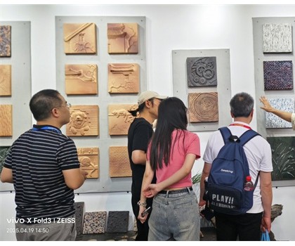 第42屆佛山陶博會期間，陳工陶純手工陶藝磚新品驚艷亮相